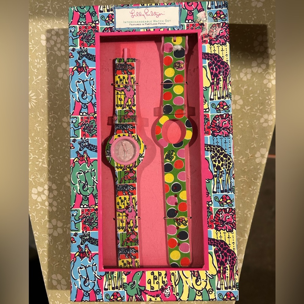 Lilly Pulitzer Interchangeable Watch Set NWT